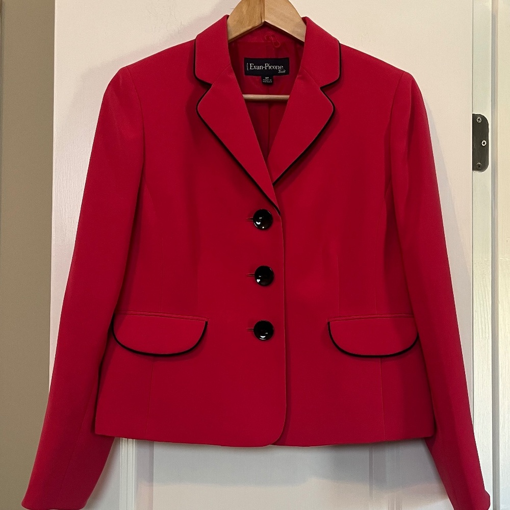 Evan Picone Women’s Pink Suit Blazer Jacket - Size 8 Petite